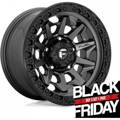 FUEL D716 COVERT 9x18 6x139,7 ET20 matte gunmetal black bead ring
