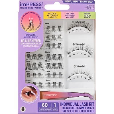 KISS Trsové riasy imPRESS Individual Lash Kit 01