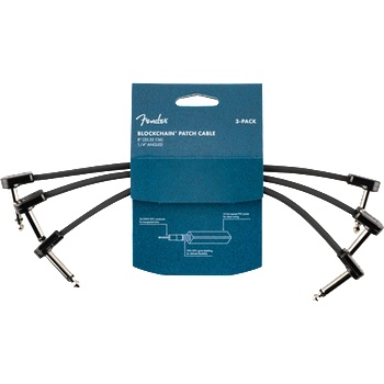 Image 1 of Fender Blockchain Patch Cables 20 cm A-A 3-pack