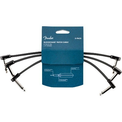 Fender Blockchain Patch Cables 20 cm A-A 3-pack
