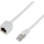 LogiLink Удължителен пач кабел, Cat. 6A, S/FTP, бял, 5 м