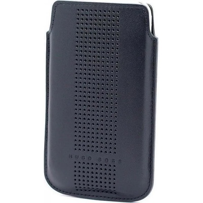 HUGO BOSS Калъф Джоб от Естествена Кожа за iPhone SE/5s/5, HUGO BOSS Leather Case, Черен (HB/ip5)