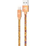 Tellur Кабел Tellur GRAFFITI USB към Lightning, 3A, 1м - Orange (TLL155611)