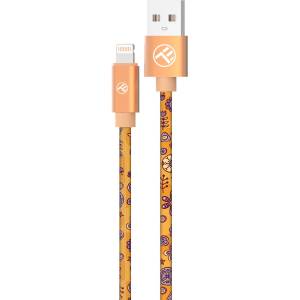 Tellur Кабел Tellur GRAFFITI USB към Lightning, 3A, 1м - Orange (TLL155611)