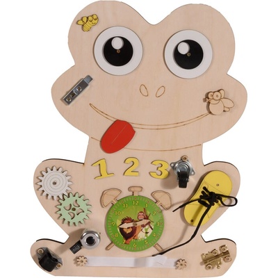 Moni Toys Монтесори дървена дъска Frog