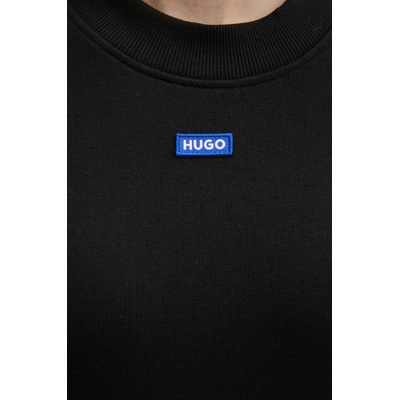 HUGO Blue Памучен суичър Hugo Blue в черно с апликация 50534344 (50534344)