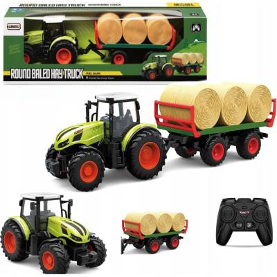 Dálkově ovládaný traktor Coil se slámou