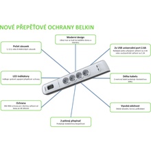 BELKIN SurgeStrip 4 zásuvky 2M