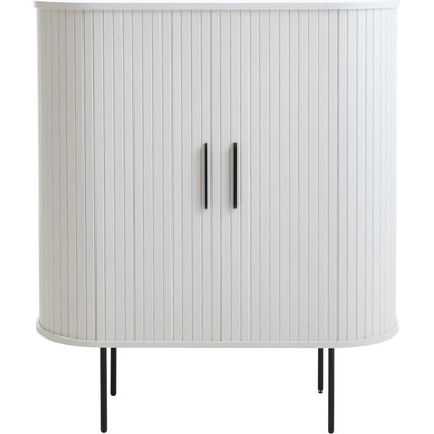 Unique Furniture Бяло шкафче с плъзгащи се врати 100x118x40 cm Nola - Unique Furniture (46243050)