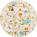 Mila Home Детско килимче за игра подходящо за пране ø150 cm Savana Ride - Mila Home (HKC-YuvHali-327-150x150)