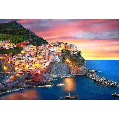 EUROGRAPHICS - Puzzle Manarola at Dusk - Italy - 2 000 piese