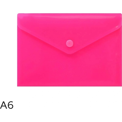 LUMA Obal spisový s klopou a drukem A6 neon LUMA, růžový