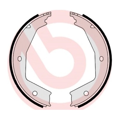 BREMBO Sada brzd. čeľustí parkov. brzdy S23554