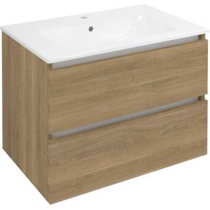 SAPHO Ezara - Шкаф за мивка, 70x46x52 см, 2 чекмеджета, дъб Кунео EZ701-2525 (EZ701-2525)