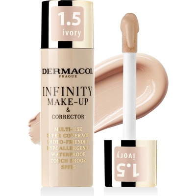 Dermacol Vysoko krycí make-up a korektor Infinity Multi-Use Super Coverage Waterproof Touch 1.5 Ivory 20 g