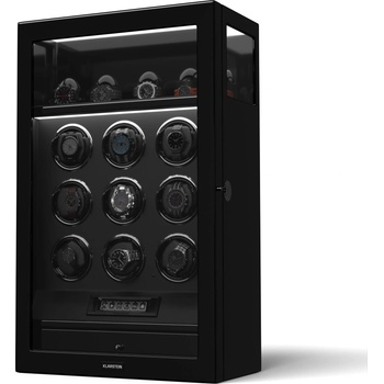 Klarstein Навивач за часовници SecureTouch, 9+4 часовника, двигател Mabuchi, пиано лак, 41 режима, заключване, светодиоди (WW4-SecureTouch9+4Bl) (WW4-SecureTouch9+4Bl)