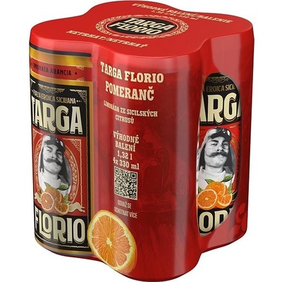 Targa Florio Pomeranč multipack 4 x 330 ml