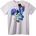 NOONEBRAND Тениска Синя Картунска Skull - 4XL, White