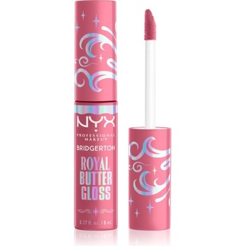 NYX Cosmetics Bridgerton Royal Butter Gloss блясък за устни цвят 01 Angel Food Cake 8ml