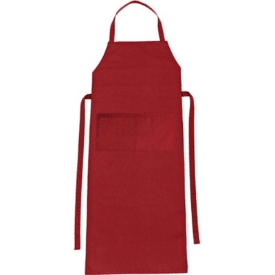 Workwear Verona Dlouhá pracovní zástěra s laclem 01146-01 Regency Red