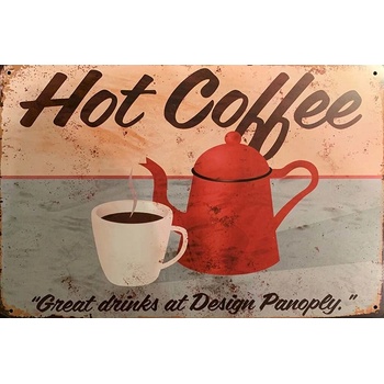 Ceduľa Hot Coffee