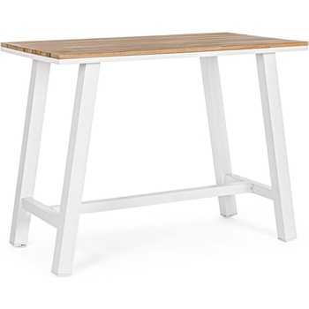 Bizzotto Бар маса Skipper бяла YK11, 131x73 см (0663205)