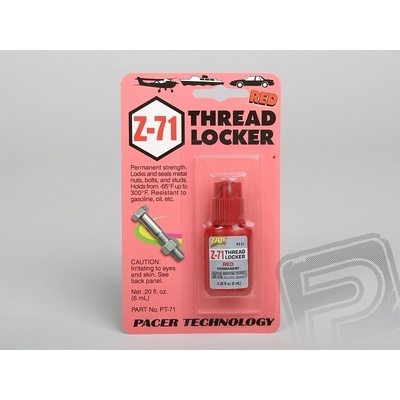 Z-71 Threadlocker červený 6ml 0,2 fl oz nerozoberateľný zaisťovanie skrutkových spojov