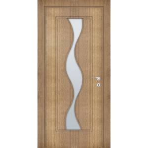 Uni Doors Интериорна врата Волна - остъклена - златен дъб (цена без монтаж)