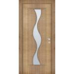 Uni Doors Интериорна врата Волна - остъклена - златен дъб (цена без монтаж)