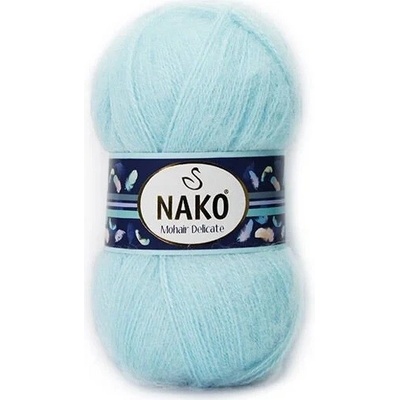 Nako Pletací příze Nako Mohair Delicate 6792 - modrá