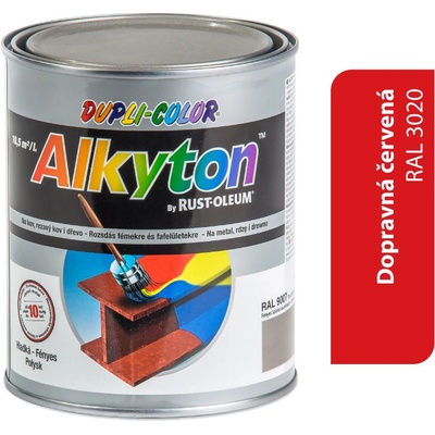Rust Oleum Alkyton Lesklá R3020 červená 250ml