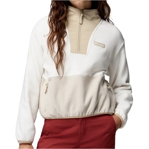 Columbia Дамски поларен пуловер Columbia Women's Sequoia Grove II Half Zip Fleece Fleece jumper - Sea Salt / Ancient Fossil / Dark Stone (105-7604-0314)