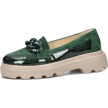 ETIMEĒ dámské kožené mokasíny zelené