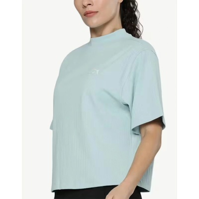 PUMA Classics Mock Neck Tee Blue