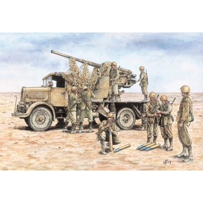 Italeri Samohybný kanón 90/53 AA na podvozku Lancia 3RO Fast Assembly Kit 1:72