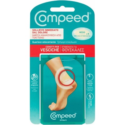 Compeed náplasti na pľuzgiere (stredná veľkosť) 5 ks