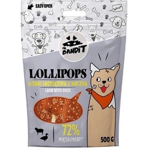 VetExpert Mr. Bandit LOLLIPOPS Lamb and duck - лакомство за кучета с агнешко и крехко месо от патешки гърди, 500 гр - Полша