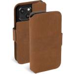 Krusell Калъф Krusell Leather Wallet за iPhone 13 mini - Cognac