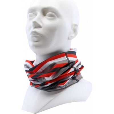 Voxx Solid dámsky multifunkčný nákrčník BM000000876400100345 pruhy neón červená