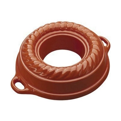 Český smalt Gourmetina Litinová smaltovaná pečicí forma Karolina Kůrově hnědá 27,5x7,5 cm