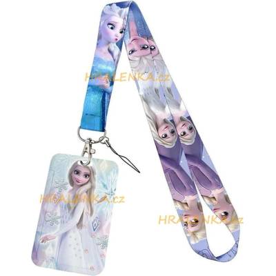 Šňůrka na krk 24291 s cedulkou na ID karty Frozen, Elsa