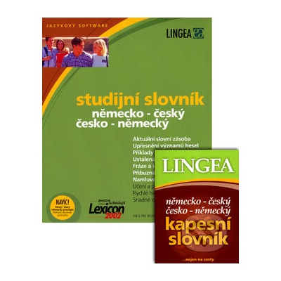 Studijní slovník německo-český a česko-německý na CD-ROM a kapesní slovník - Lingea
