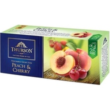 Thurson Peach & Cherry zelený čaj 25 sáčků