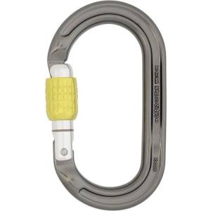 DMM Заключващ се карабинер Dmm Ultra O Locking carabiner - Titanium / Lime Green - размер Screwgate (1-Pack) (322-0029-0711)