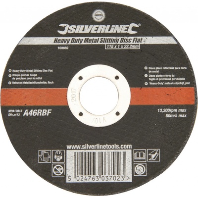 Silverline Řezací kotouč 115 × 1 × 22,23 mm 103662
