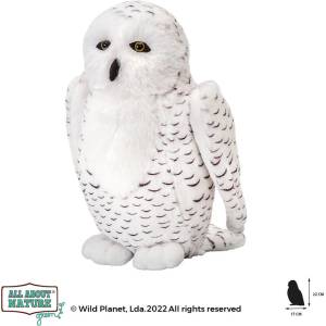 Wild Planet Плюшена играчка, Бял бухал 22см Wild Planet (K8682)