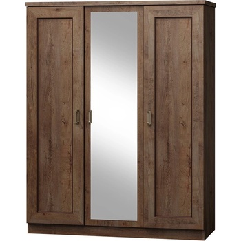 Jarstol Трикрилен гардероб с огледало Tadeusz T-15 дъб лефкас