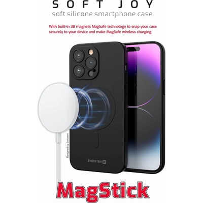 SWISSTEN SOFT JOY MagStick IPHONE 13 čierne