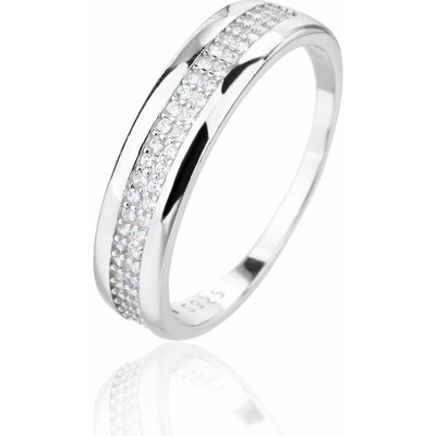 JVD Prsten SVLR1295XJ6BI stříbrný