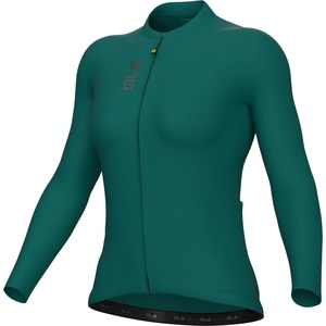 Alé Дамска фланелка с дълъг ръкав за колоездене Alé Women's Pragma Color Block L/S Jersey Cycling jersey - Moss Green - размер XXL (156-2371-0417)